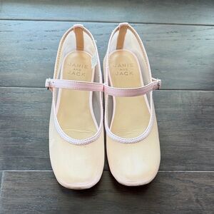 Janie and Jack Blush Pink Mary Jane Shoes